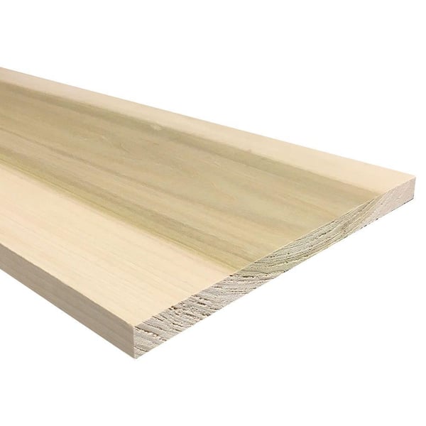 Weaber 1 in. x 12 in. x 6 ft. S4S Poplar Board