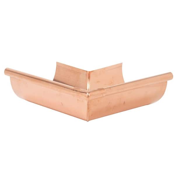 Amerimax Home Products DISCONTINUED 6 in. Copper Half Round Outside Gutter Miter