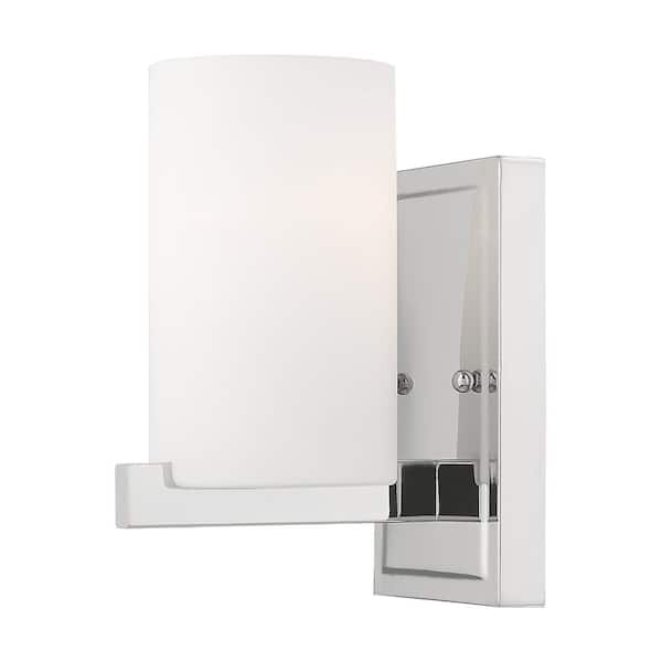 Astoria 1 Light Polished Chrome Wall Sconce