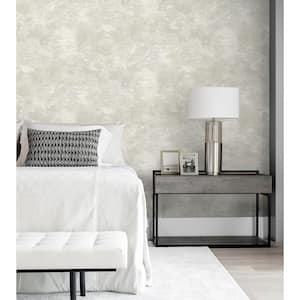 56 sq. ft. Metallic Cloud Farnham Faux Stucco Unpasted Paper Wallpaper Roll