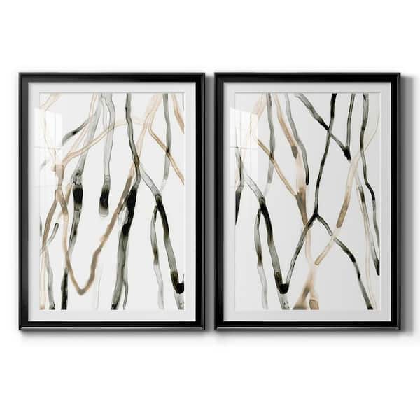Wexford Home "Runnel XI" by Wexford Homes 2 Pieces Framed Abstract Paper Art Print 30.5 in. x 42.5 in.
