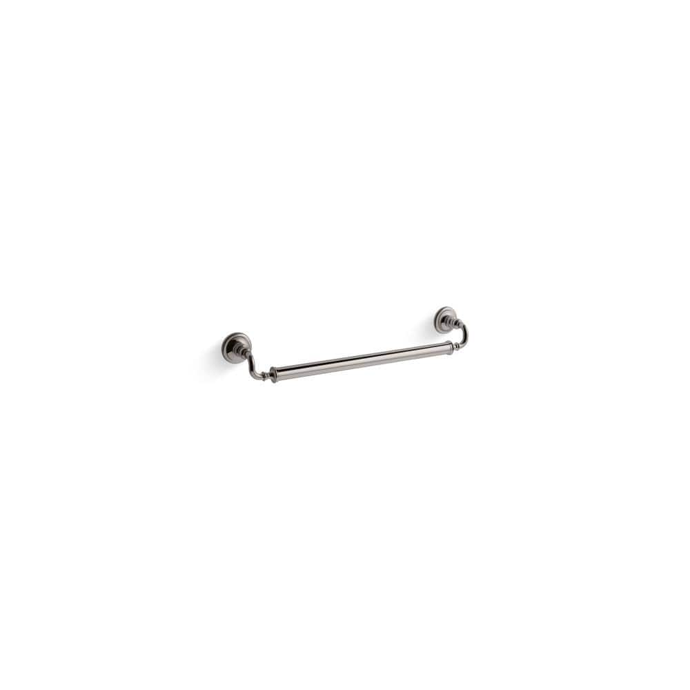 KOHLER Artifacts 24 In Grab Bar 25156 TT The Home Depot   Vibrant Titanium Kohler Grab Bars 25156 Tt 64 1000 