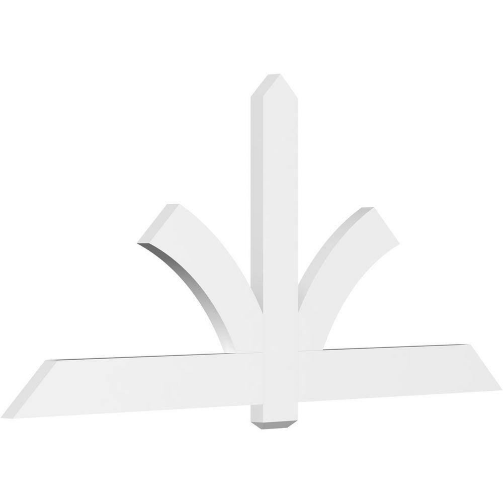 84 in. W x 38 1/2 in. H x 2 in. D x 6 in. F, 11/12 Pitch, Redmond Signature Urethane Gable Bracket, Primed Tan price history on PriceWatchPro