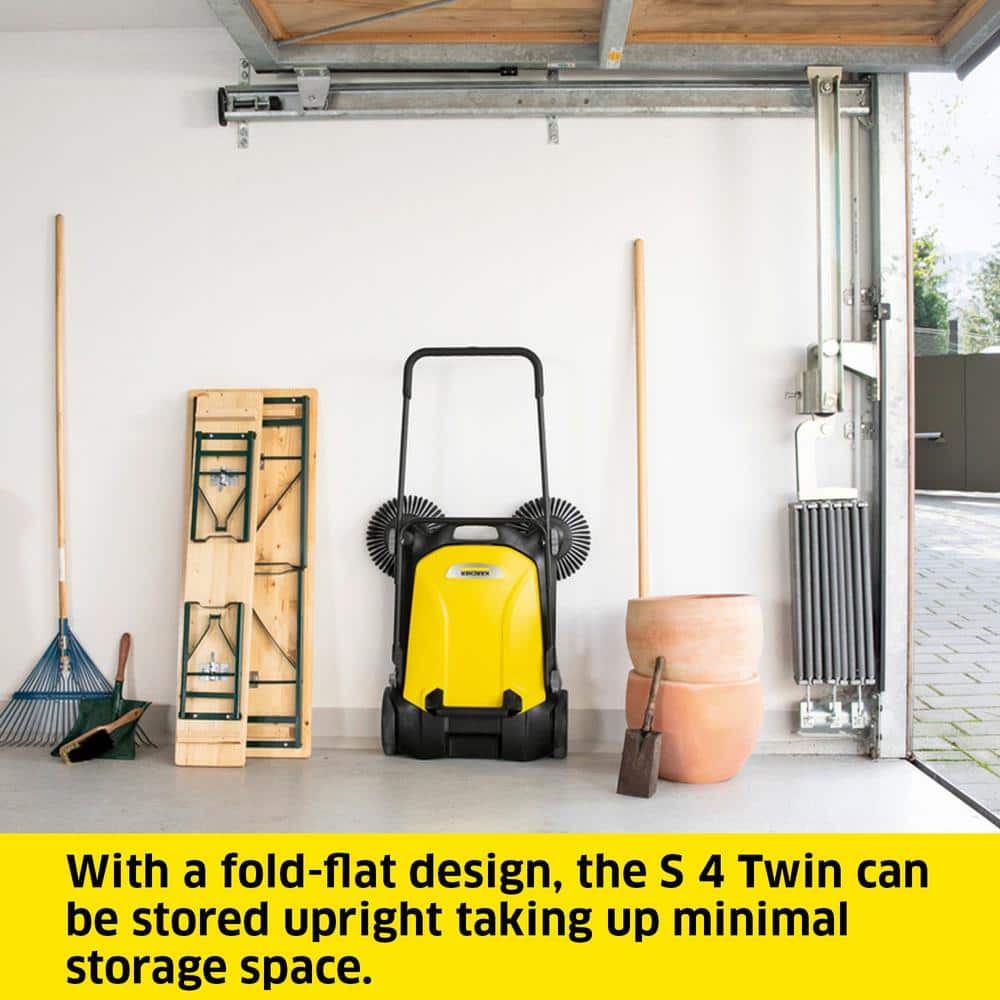 Karcher Yellow and Black Outdoor Push Sweeper