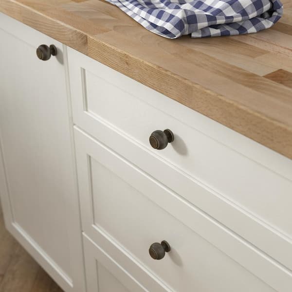 Opulent Round 7/8 in. (22mm) Warm Chestnut Cabinet Knob Opulent Round 7/8 in. (22mm) Warm Chestnut Cabinet Knob