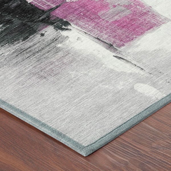 Chantille Machine Washable Indoor/Outdoor Abstract ACN2751 Pink 10 ft. x 14 ft. Area Rug