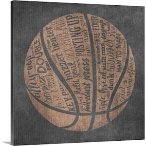 "Basketball Terms" by Longfellow Designs Canvas Wall Art
