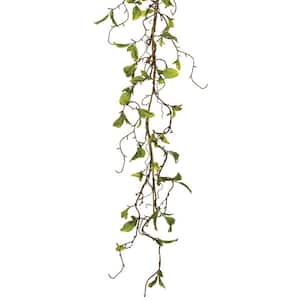 Sullivans Artificial Ruscus Leafy Twig Garland 60L Green