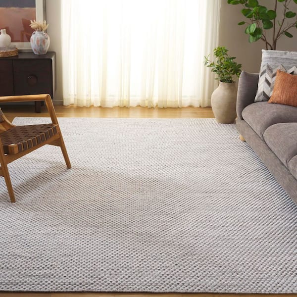 Vermont 9 ft. x 12 ft. Light Gray/Ivory Abstract Lattice Area Rug