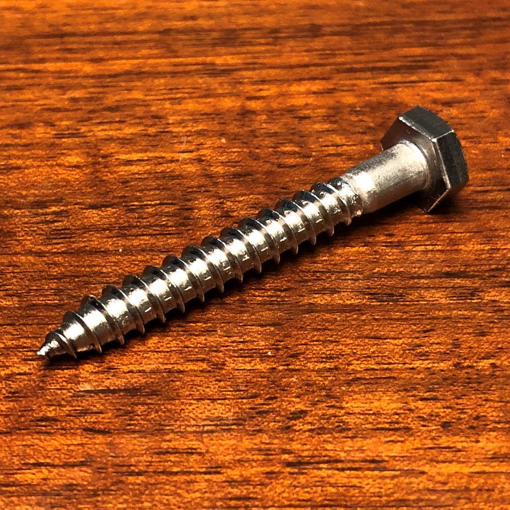 1/4 in. x 2 in. Stainless Steel Hex Lag Screws (24Pack) 17501 The Home Depot