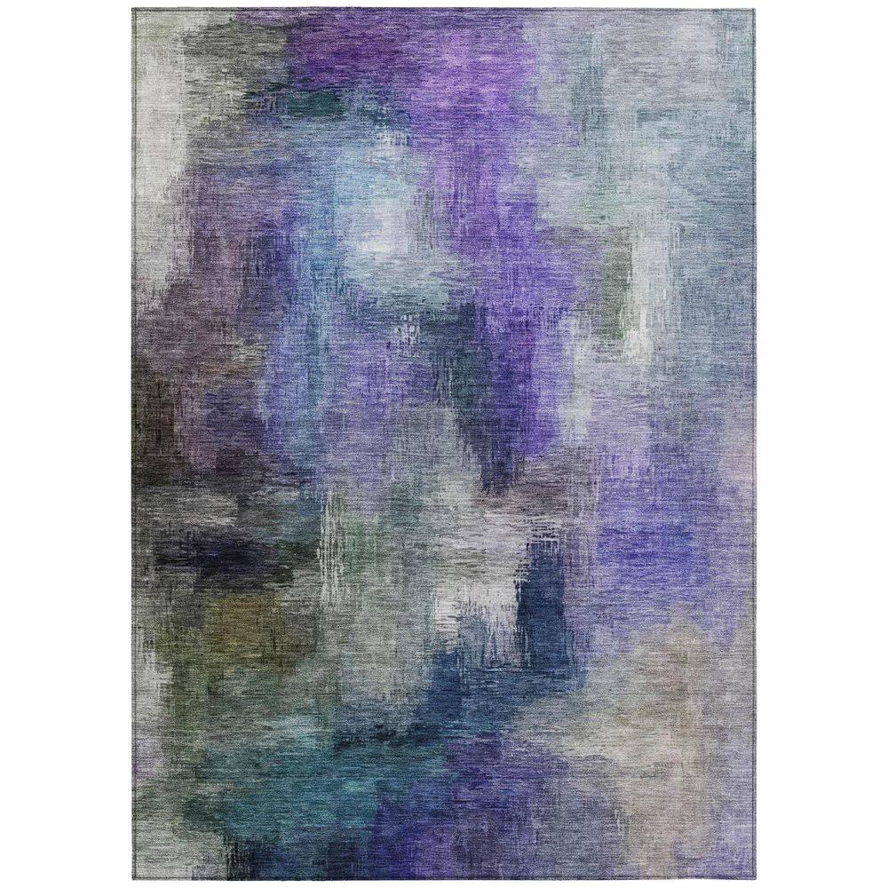 Chantille Machine Washable Indoor/Outdoor Abstract ACN2738 Purple 5 ft. x 7 ft. 6 in. Area Rug price history on PriceWatchPro