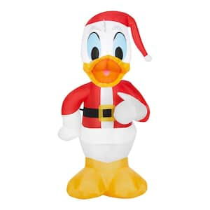 3.2 ft. LED Donald Duck in Santa Outfit Christmas Airblown® Inflatable