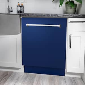 Tallac Series 24 in. Top Control 8-Cycle Tall Tub Dishwasher with 3rd Rack in Blue Gloss