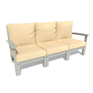 Bespoke Deep Seating 1-Piece Plastic Outdoor Couch with Cushions