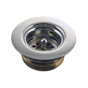 2-5/7 in. Brass Post Strainer in Polished Chrome