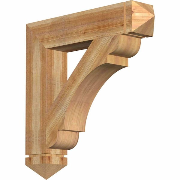 Ekena Millwork 6 in. x 36 in. x 36 in. Western Red Cedar Olympic Arts and Crafts Rough Sawn
