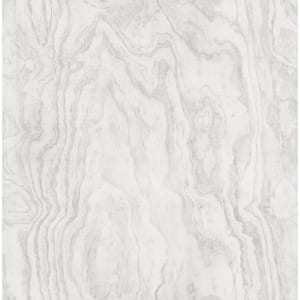 Ashley Stark White Grey Sloane Wood Peel and Stick Wallpaper Sample
