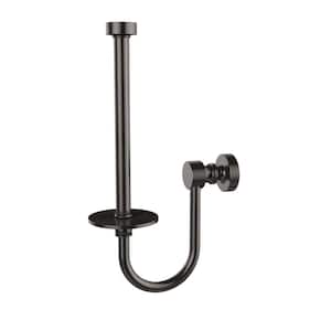 Foxtrot Collection Upright Single Post Toilet Paper Holder in Oil Rubbed Bronze