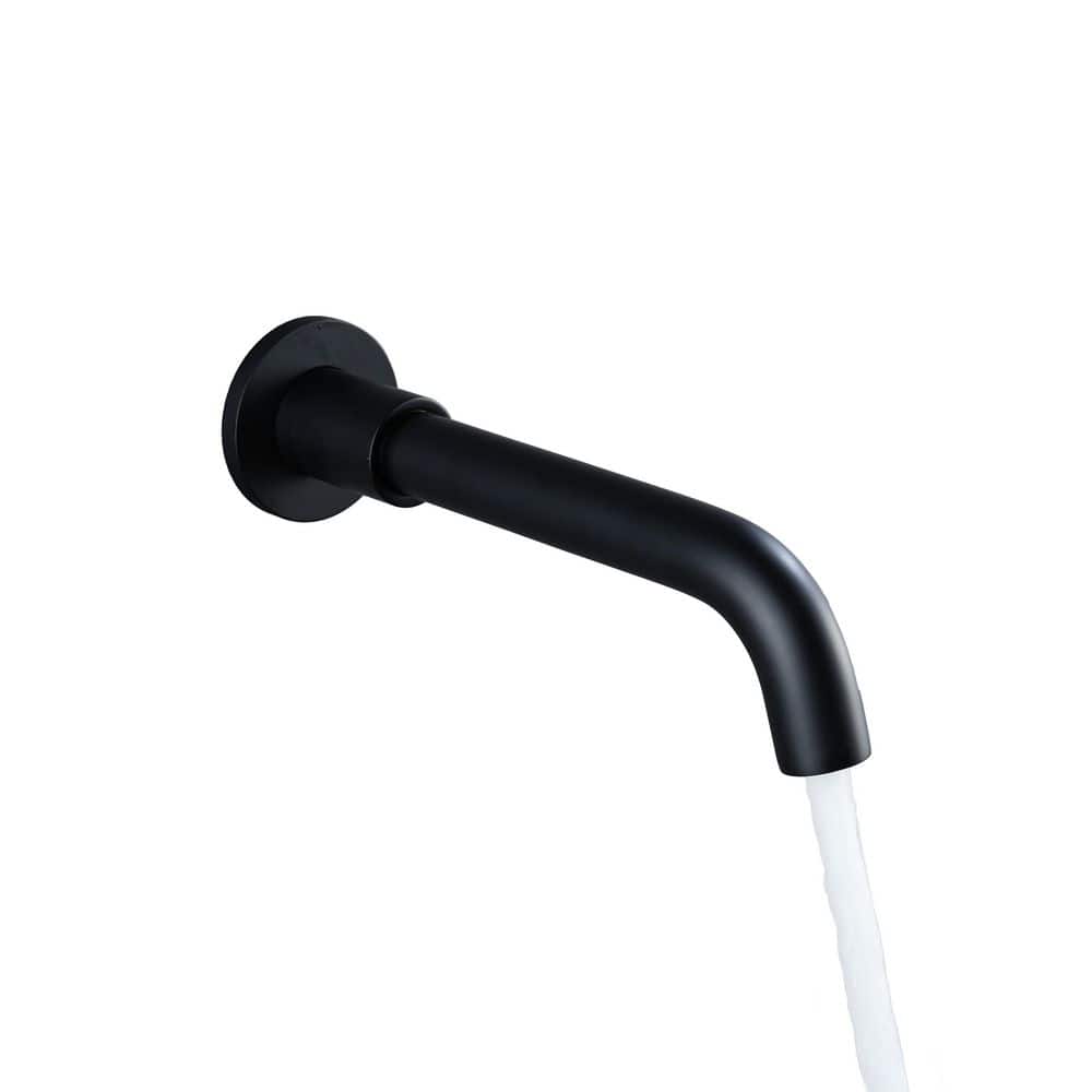 Round Wall-Mount Tub Spout with 360° Rotation in Matte Black price history on PriceWatchPro