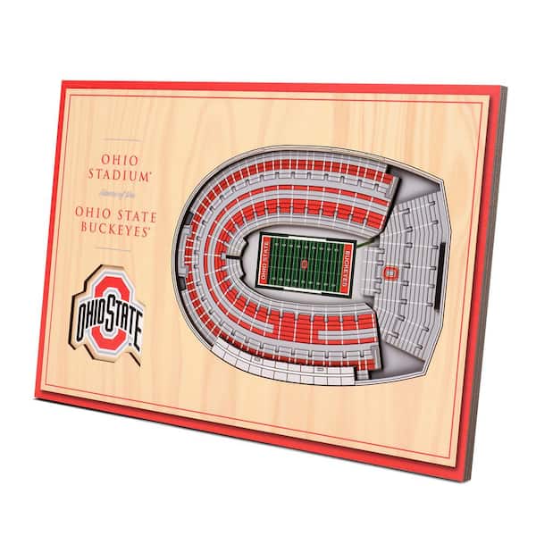 YouTheFan NCAA Ohio State Buckeyes 3D StadiumViews Desktop Display - Ohio Stadium