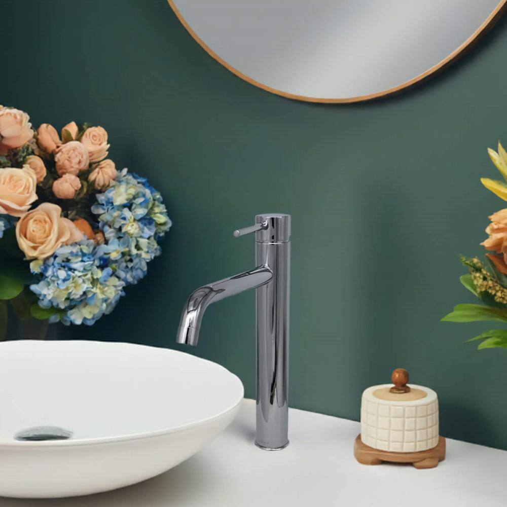 St. Lucia Chrome Single-Handle Vessel Bathroom Faucet