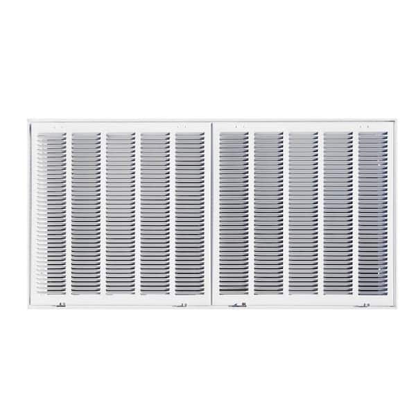Everbilt 40 in. x 20 in. Steel Return Air Filter Grille in White