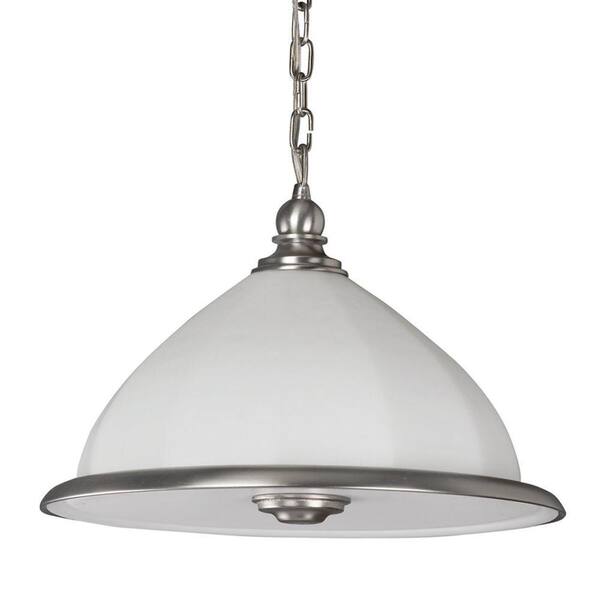 Aspects Facets Collection Satin Nickel 1-Light Pendant-DISCONTINUED