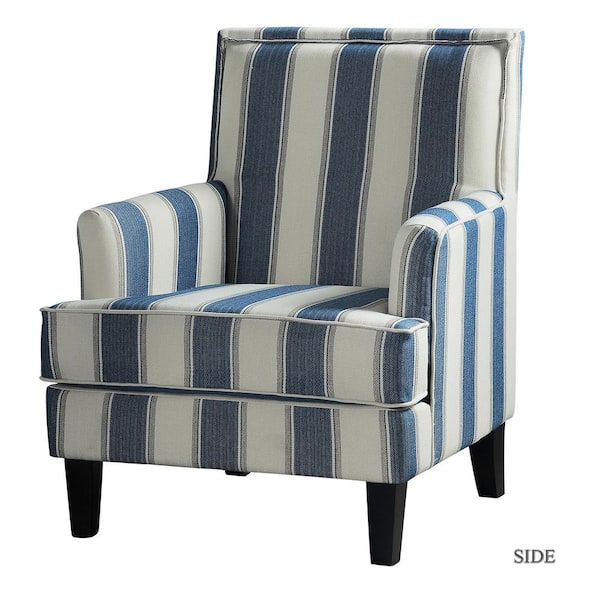 navy striped chair