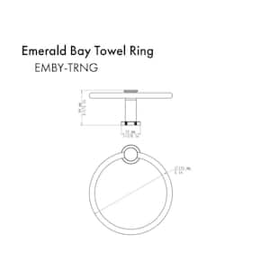 ZLINE Emerald Bay Towel Ring in Gun Metal (EMBY-TRNG-GM)