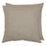 Oceantex 18 in. x 18 in. Natural Tan Square Outdoor Throw Pillow (2-Pack)