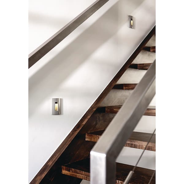 Hinkley Landscape Lighting Luna Horizontal 120v 3000K LED Step Light, Satin White