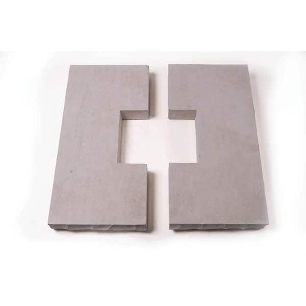 Grey Flat Split Column CapStone 18 in x 18 in for 6x6 Post