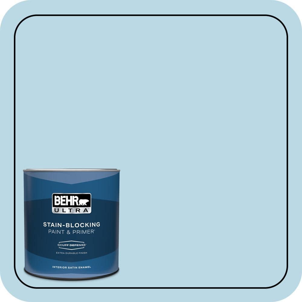 1 qt. #M490-1 Breezy Blue Extra Durable Satin Enamel Interior Paint & Primer price history on PriceWatchPro