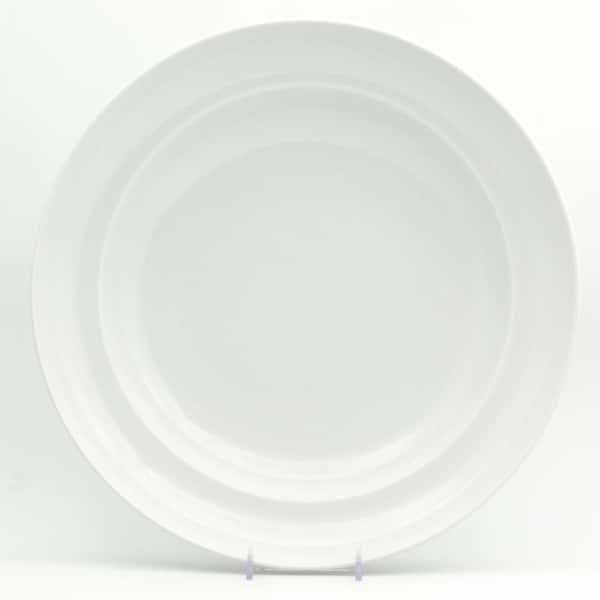 Euro Ceramica White Essential 13 in. Serving Bowl