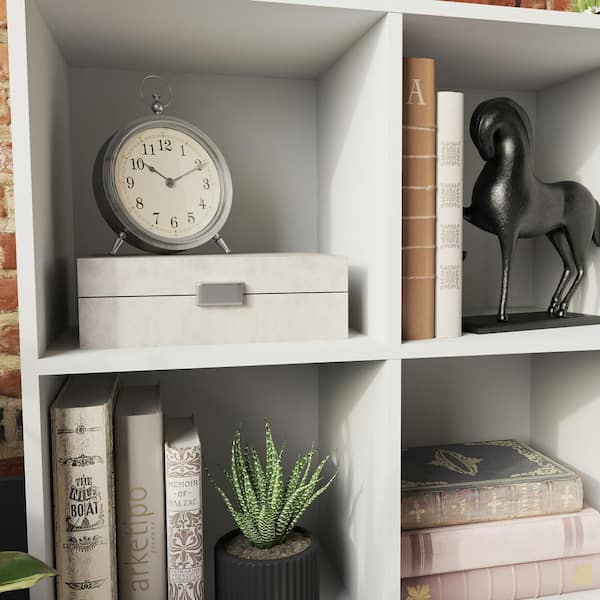 Sauder - Soft White 3-Shelf Storage Cubby