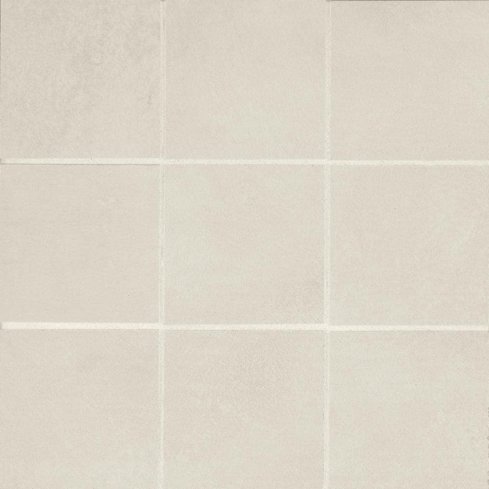 Wave Ice 4 in. x 4 in. Geometric Honed Porcelain Mosaic Tile (5.0 sq.ft./case)