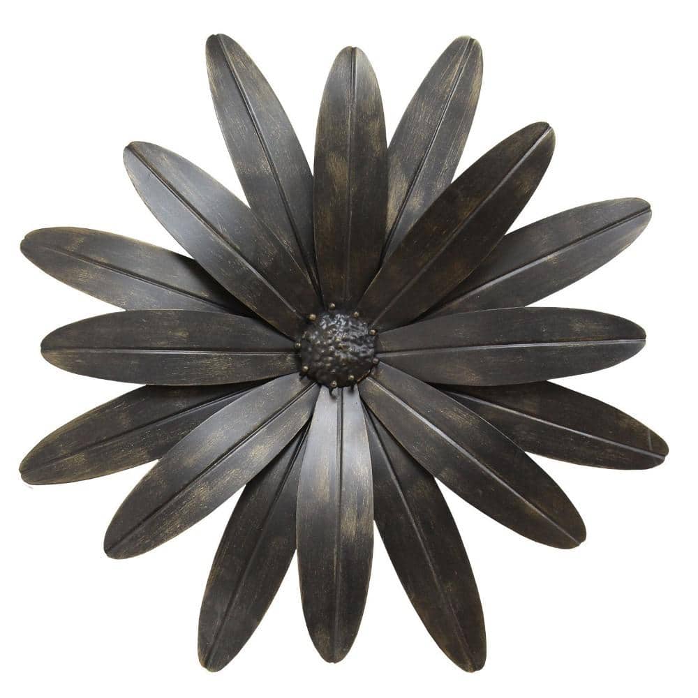 HomeRoots 18 in. Charlie Metal Black Wall Decor 2000321127 - The Home Depot