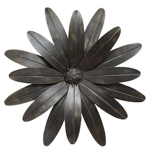 18 in. Charlie Metal Black Wall Decor