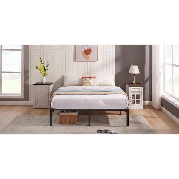 VECELO 14 in. Metal Platform Bed Frame - No Box Spring