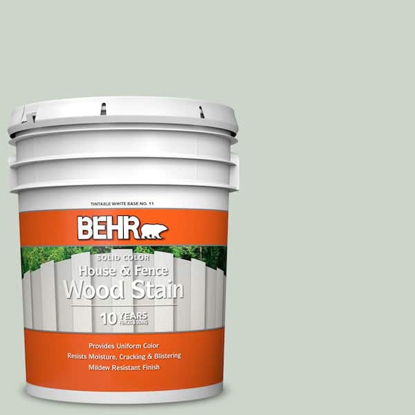 5 gal. #N390-2 Flora Solid Color House and Fence Exterior Wood Stain