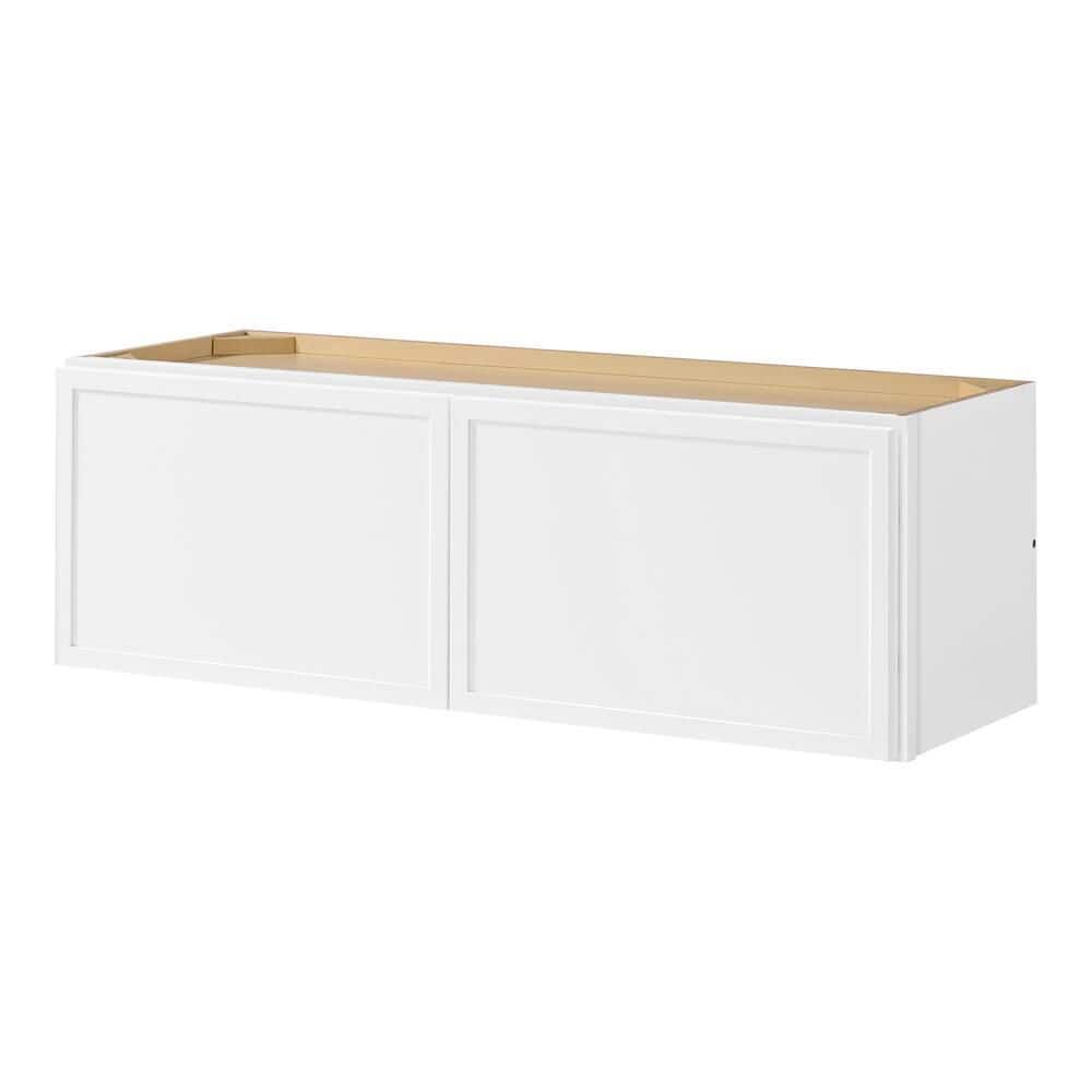 Leyton 36 in. W x 12 in. D x 12 in. H Ready to Assemble Plywood Slim Shaker Wall Bridge Kitchen Cabinet in Alpine White price history on PriceWatchPro