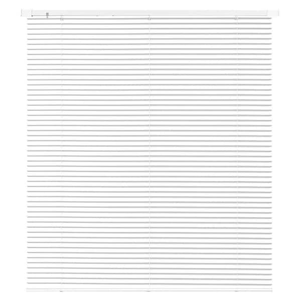 Mini Blinds, 43.3" W x 48" H, 1" Slat Size, Cordless Horizontal Light Filtering Mini Blind, Clean and Adjustable, White