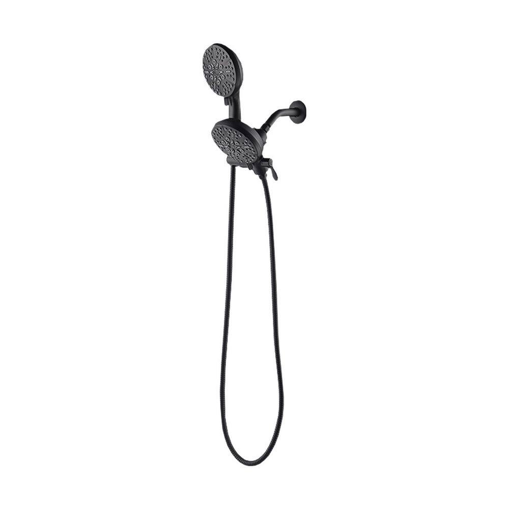 Tahanbath 5Spray Patterns with 2.5 GPM 5 in. Wall Mount Dual Shower