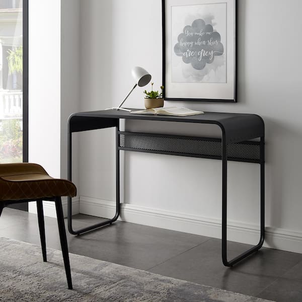 gunmetal grey desk