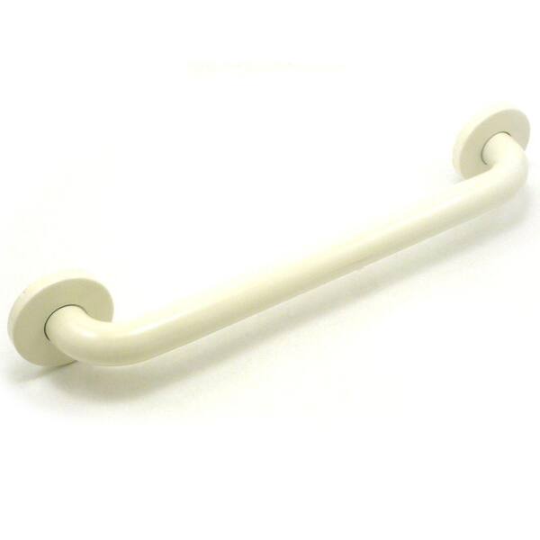 WingIts Premium 48 in. x 1.25 in. Polyester Painted Stainless Steel Grab Bar in Almond (51 in. Overall Length)