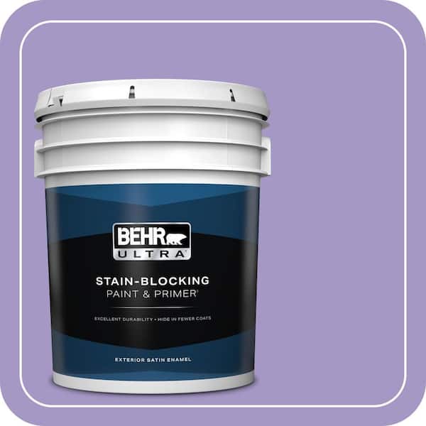 BEHR ULTRA 5 gal. #640B-5 Bloomsberry Satin Enamel Exterior Paint & Primer