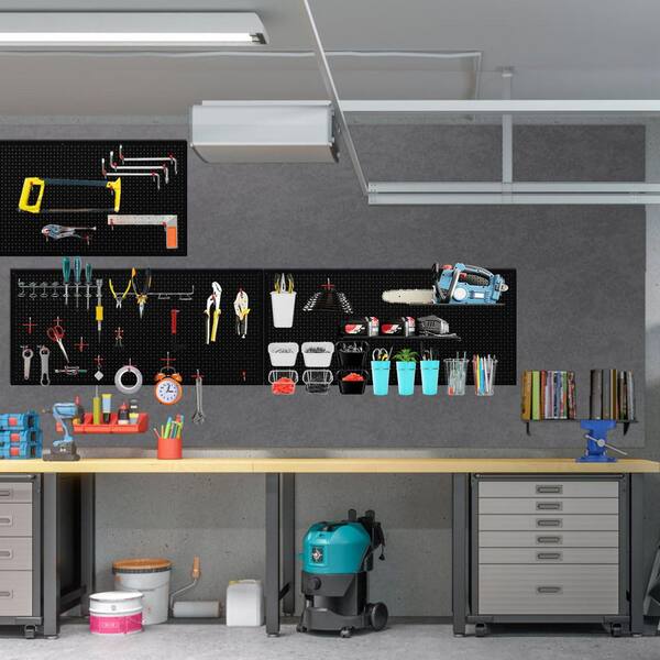 NVNOO 16 in. x 12 in. Heavy Duty Steel Pegboard Garage