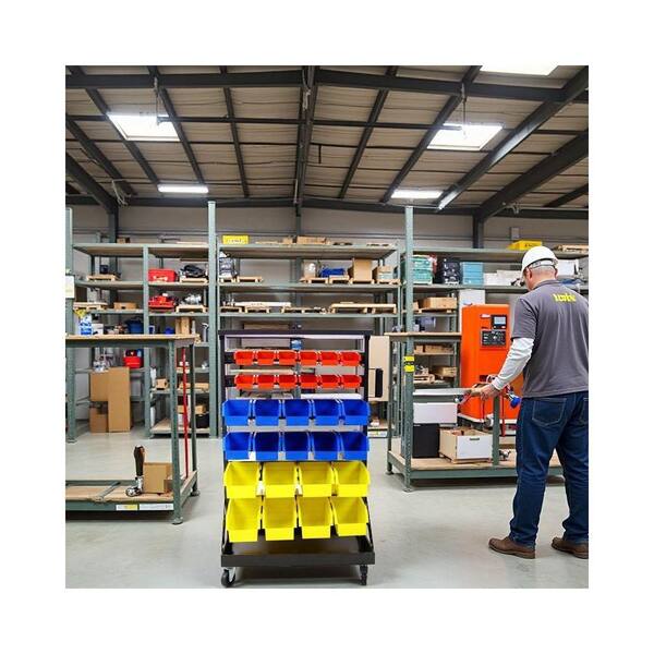 Miscool Ami 60-Parts Bin Shelving Storage Organizer with Locking