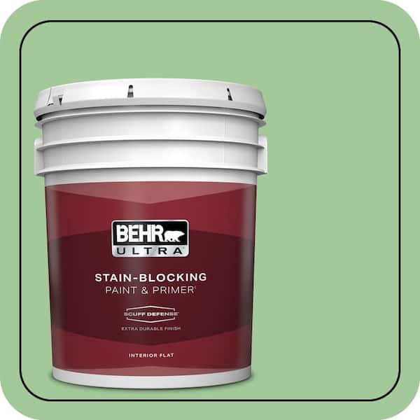 BEHR ULTRA 5 gal. #M390-4 Gingko Extra Durable Flat Interior Paint & Primer