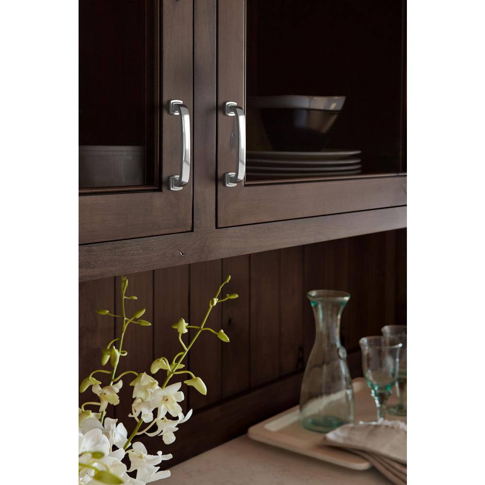 Polished Chrome 3-3/4 Inch Cabinet Drawer Pull Bar
